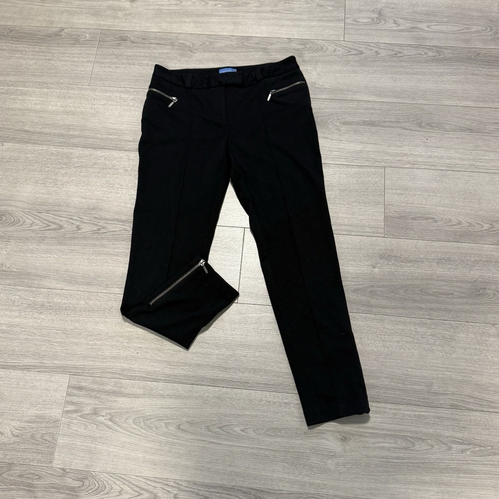 Simply Vera Wang Trousers W/ Zipper Accents Sz 10